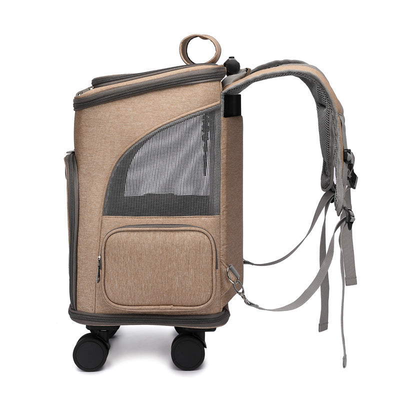 Portable traveling backpack pet carrier