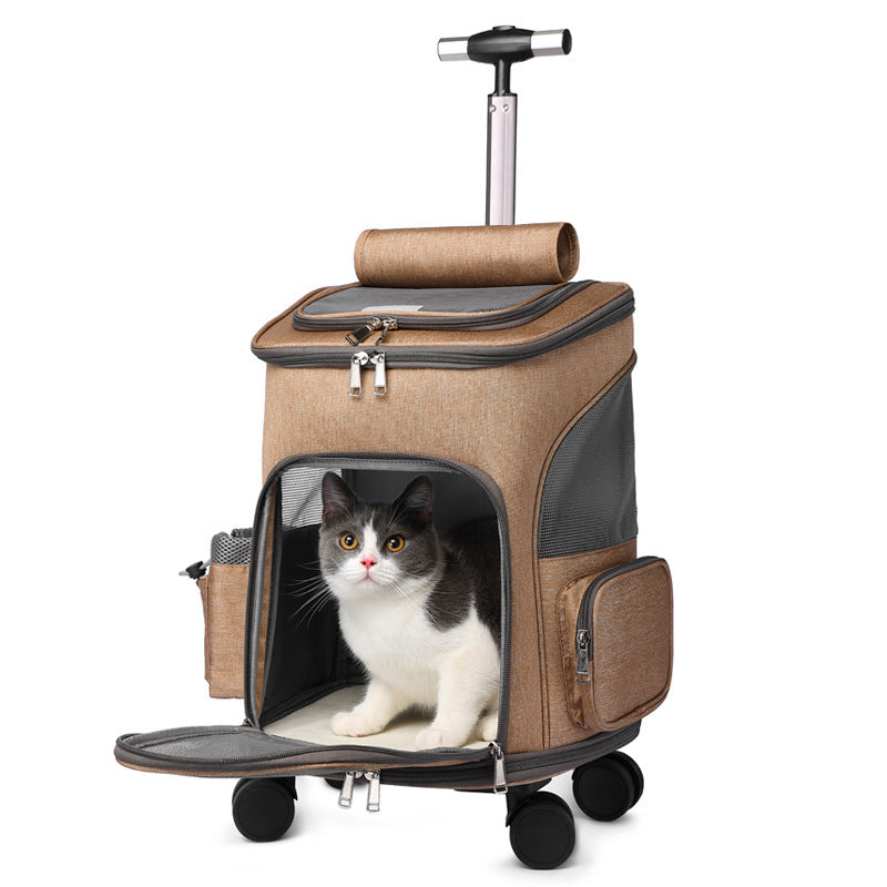 Portable traveling backpack pet carrier