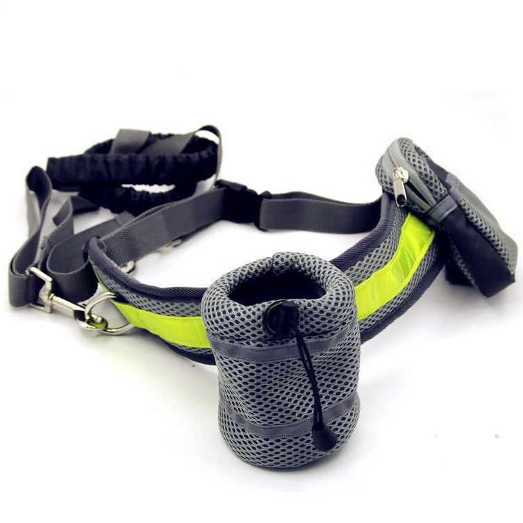 Hands Free Dog running Walking Set with Leash