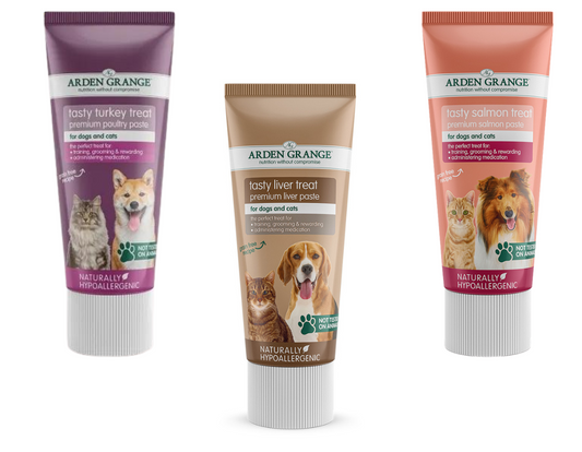 Arden Grange Tasty Paste Tubes 75g for Cats & Dogs – Training, Treating & Medication Aid