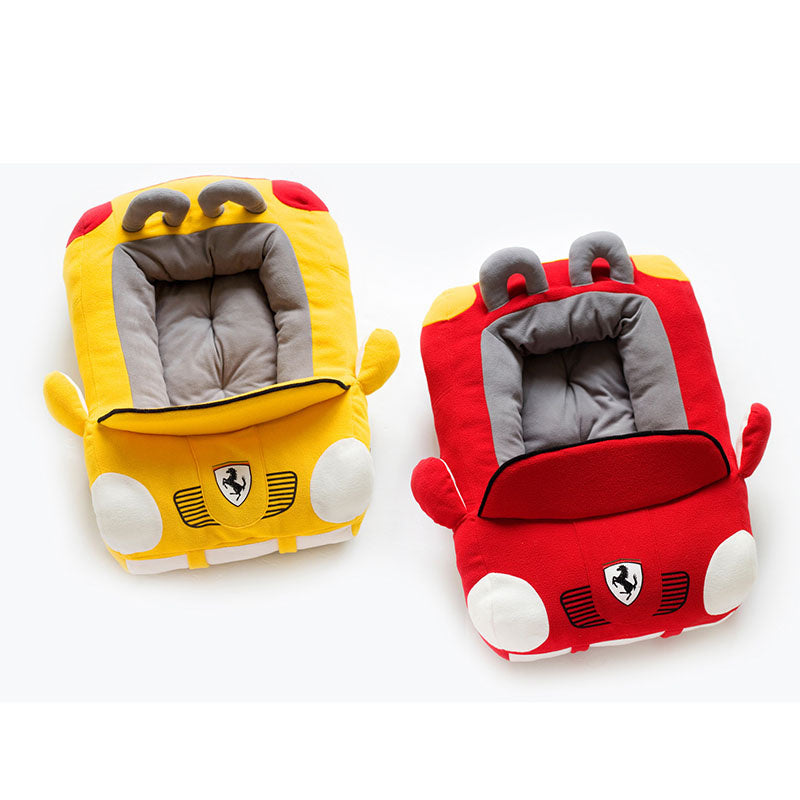 Car compartment seat pet toy