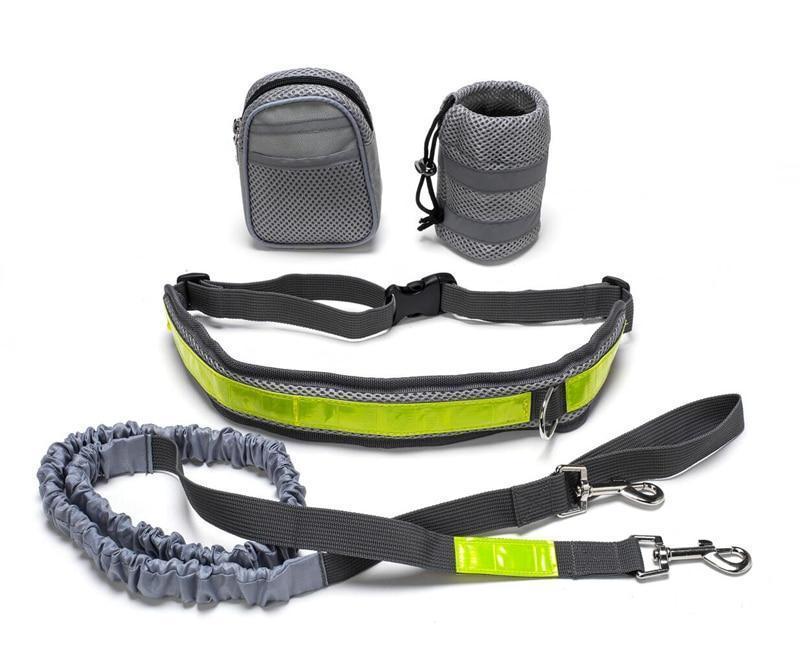 Hands Free Dog running Walking Set with Leash