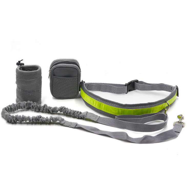 Hands Free Dog running Walking Set with Leash