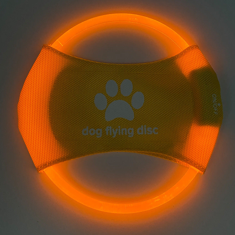 Pet flying Light Glowing LED rechargeable frisbee