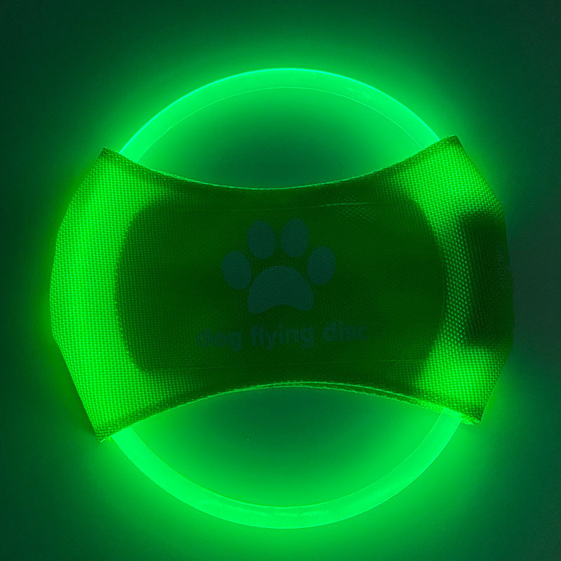 Pet flying Light Glowing LED rechargeable frisbee