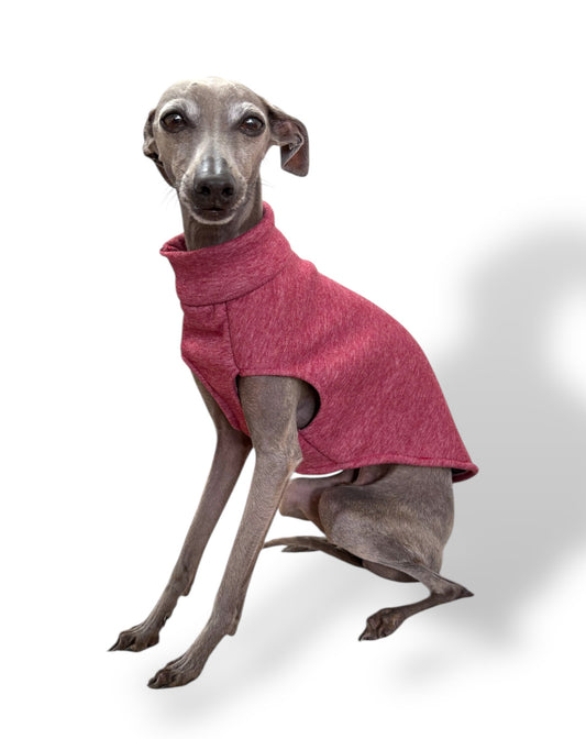 Fleece Lined Sweatshirt Vest - Burgundy