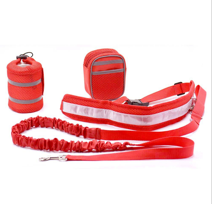 Hands Free Dog running Walking Set with Leash