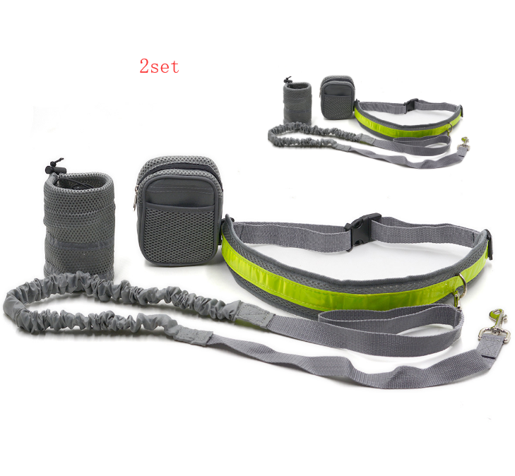 Hands Free Dog running Walking Set with Leash