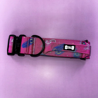 Peacock Power Tactical Dog Collar with Handle – Stylish & Strong for Large Dogs