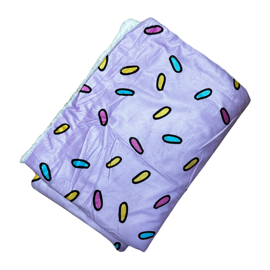 Pink Sprinkles For Days blanket - fleece dog blanket