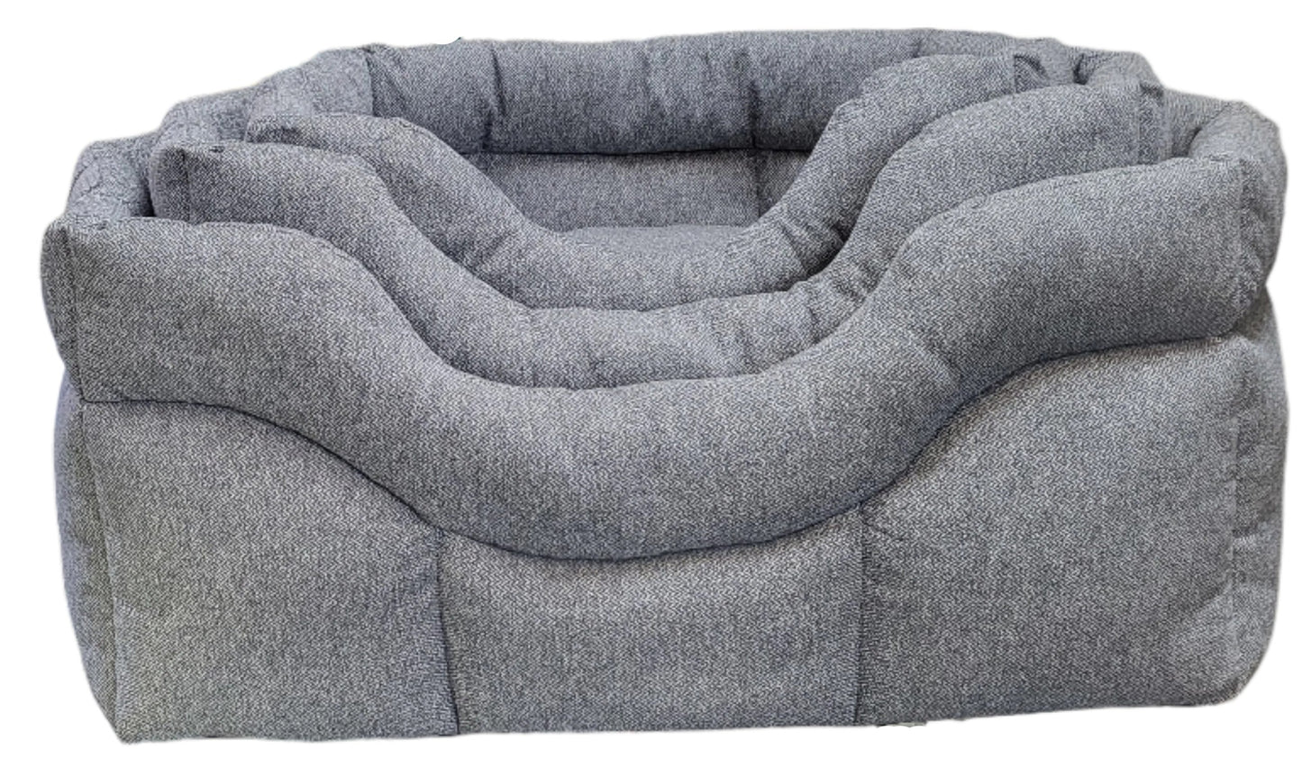 Premium Rectangular High Sided Orkney Tweed Beds