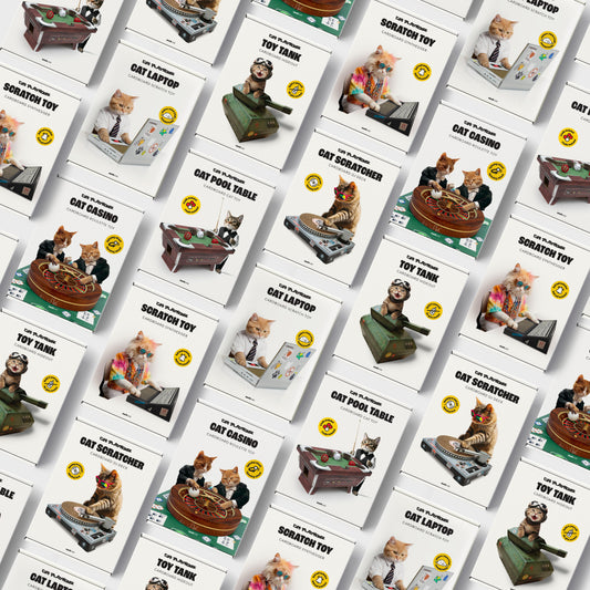 Cardboard Cat Casino Toy For Cats