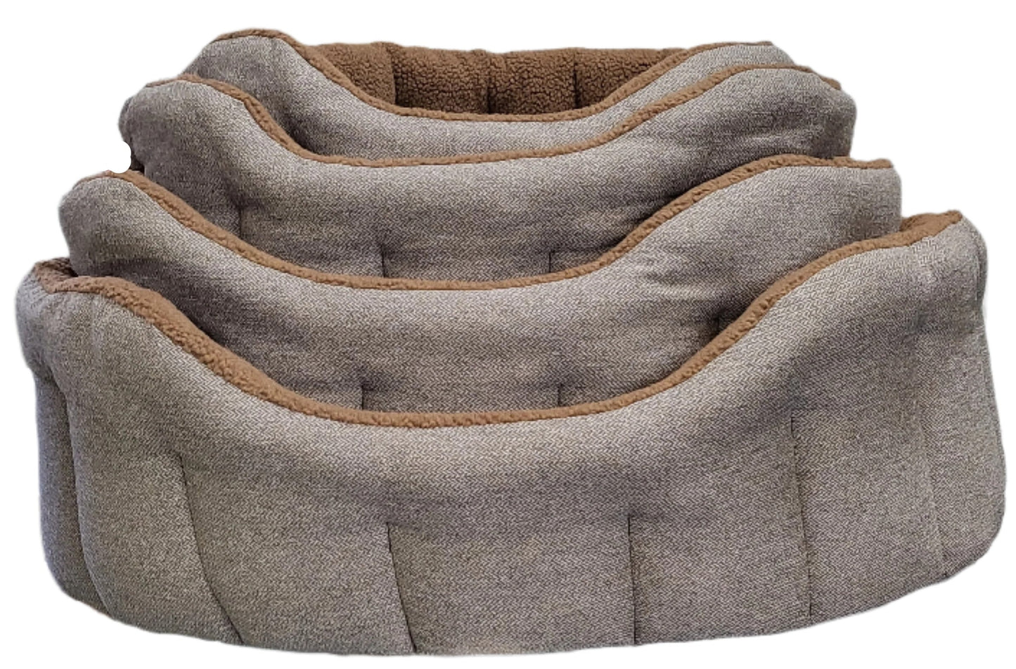 Premium Orkney Tweed Fleece Lined Bolster Beds