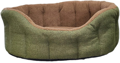 Premium Orkney Tweed Fleece Lined Bolster Beds