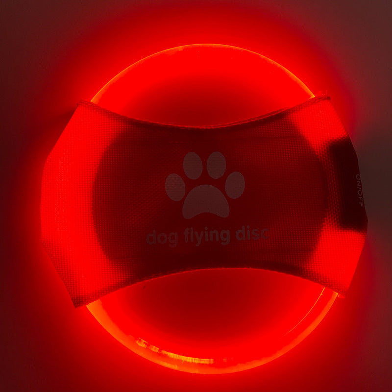 Pet flying Light Glowing LED rechargeable frisbee