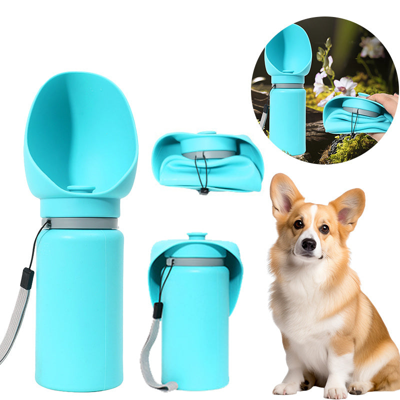 Folding pet outdoor walking travel mug