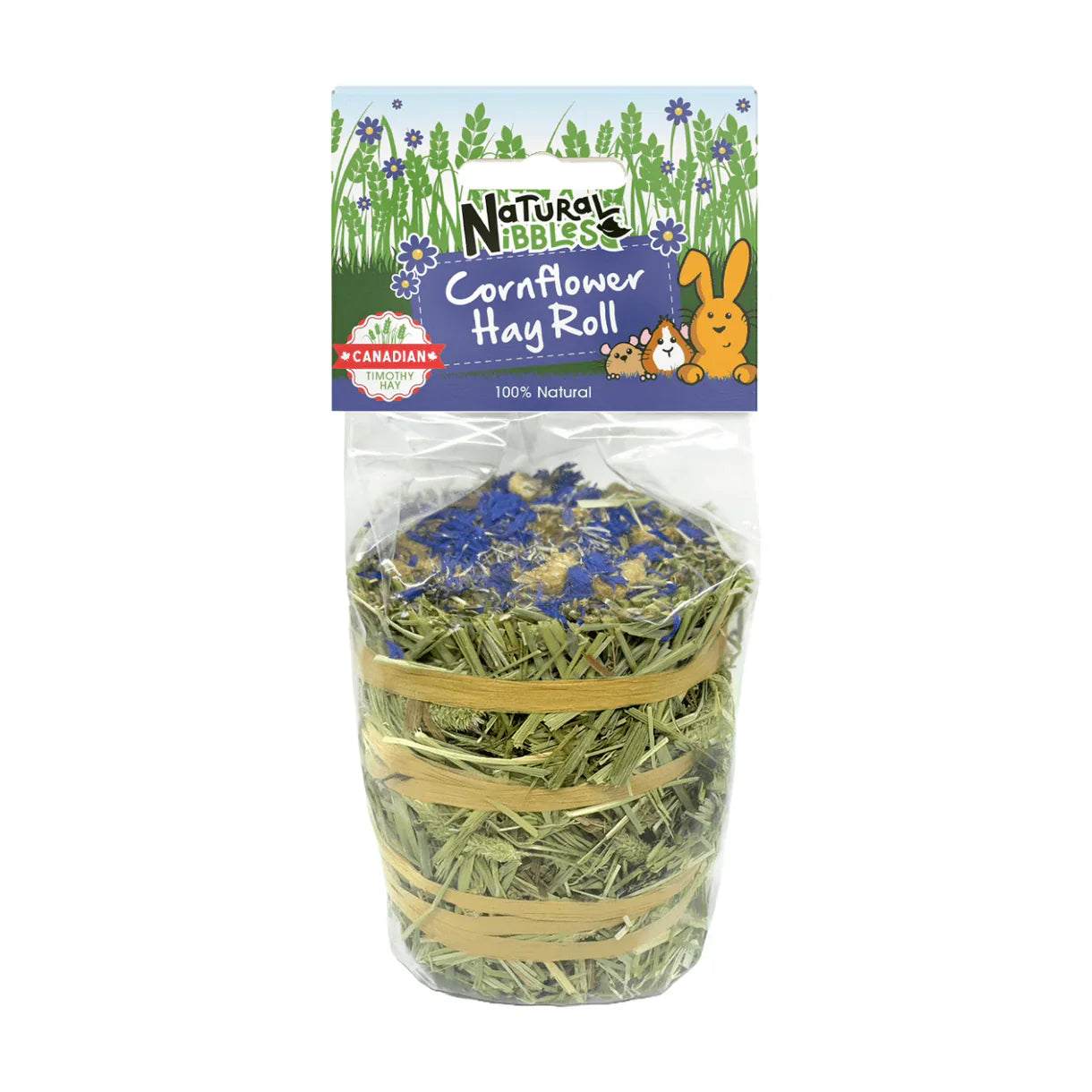 Natural Nibbles Cornflower Hay Roll For Small Animals
