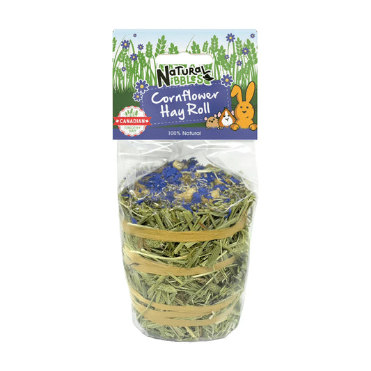 Natural Nibbles Cornflower Hay Roll For Small Animals