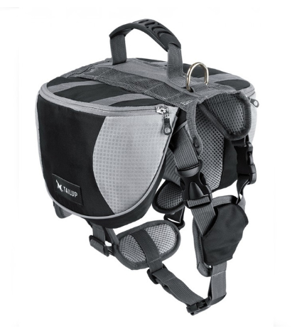 Dog travelling harness with backpack