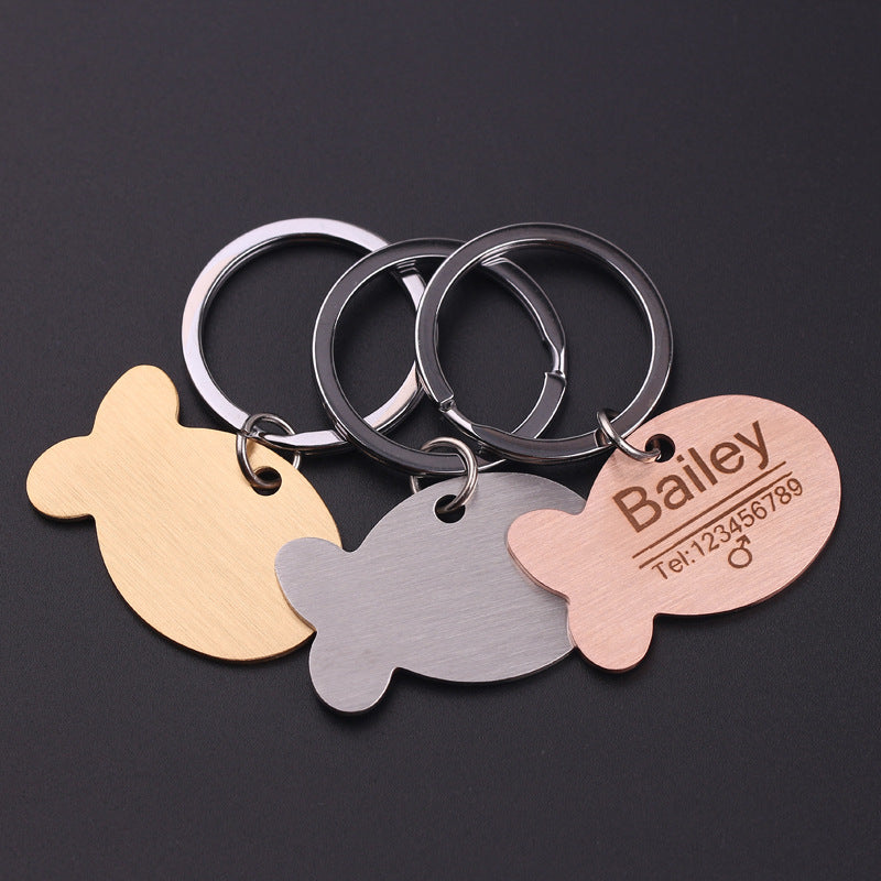 Bailey personalise stainless Cat Name Collar Tag