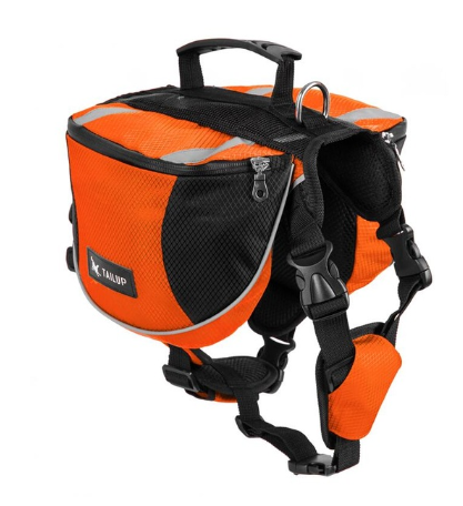 Dog travelling harness with backpack