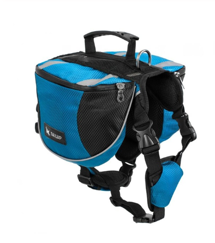 Dog travelling harness with backpack