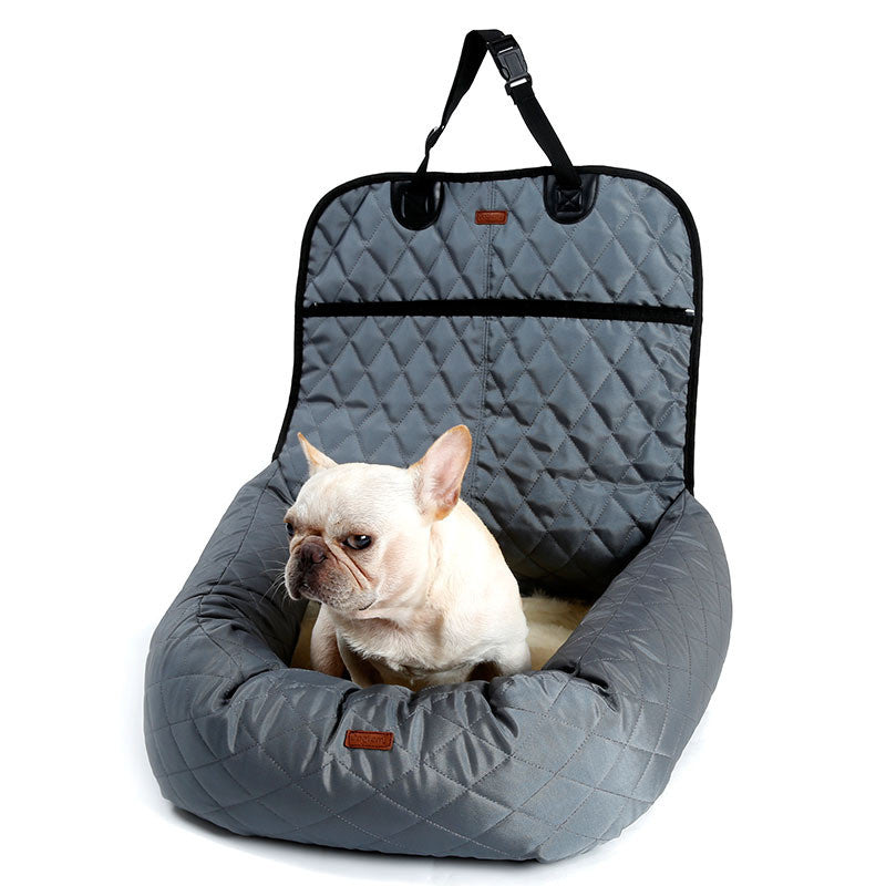 Oxford Plush Car Travel Pet Dog Bed