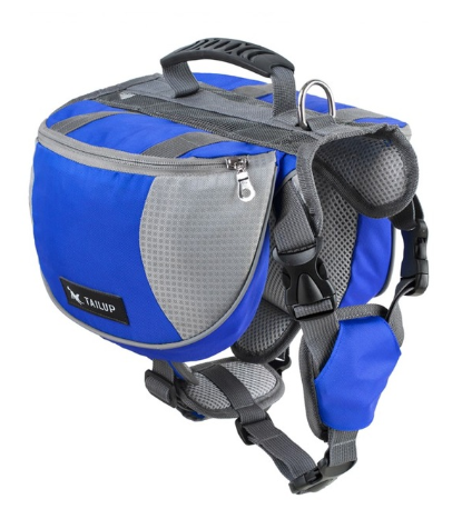 Dog travelling harness with backpack