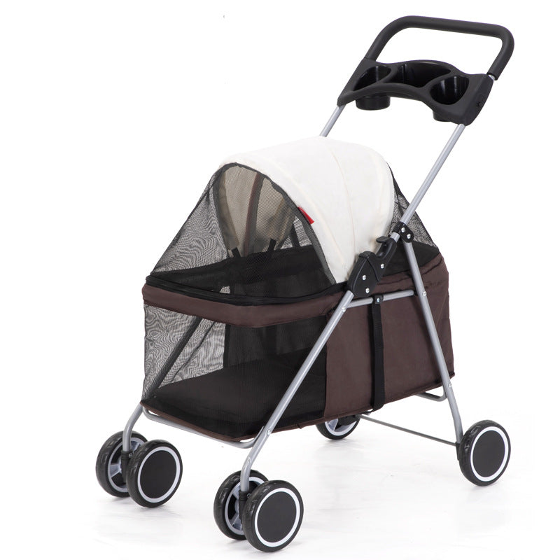 Pet stroller lightweight folding pram