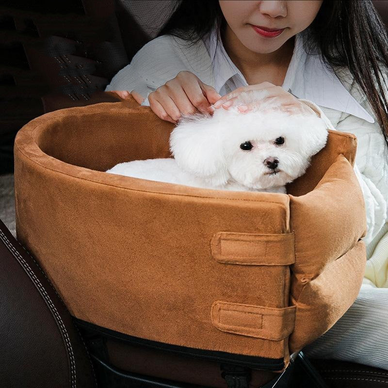 Velvet Dog Car Seat