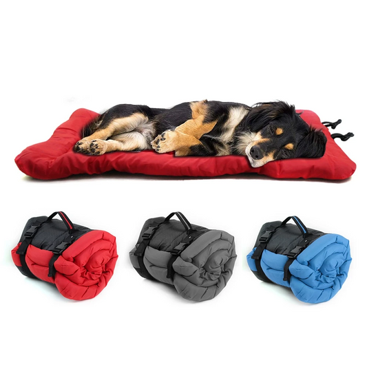 Roll up travelling sleeping lightweight portable dog bed