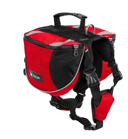 Dog travelling harness with backpack