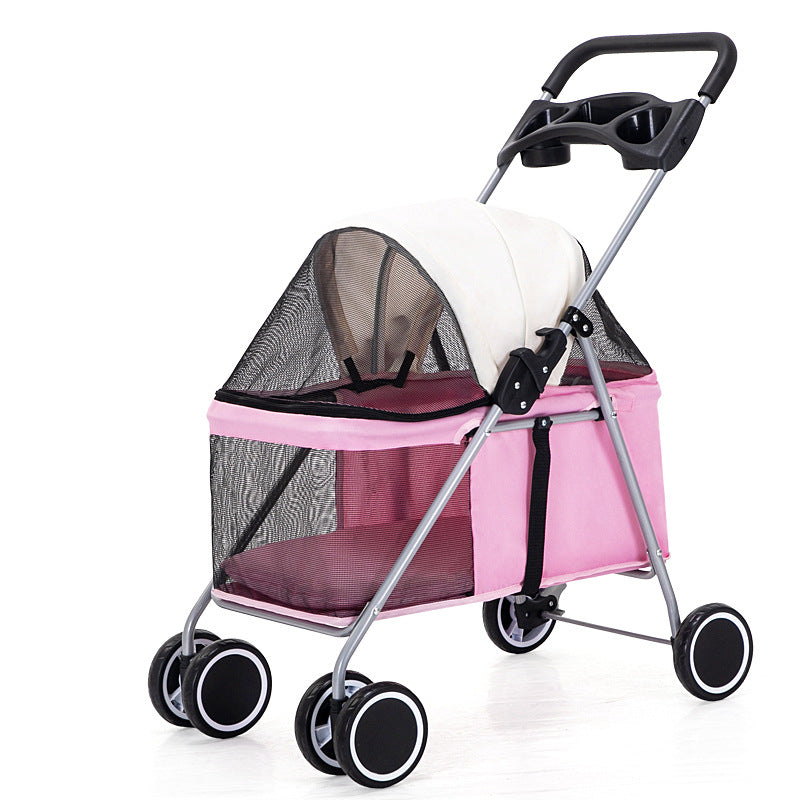 Pet stroller lightweight folding pram