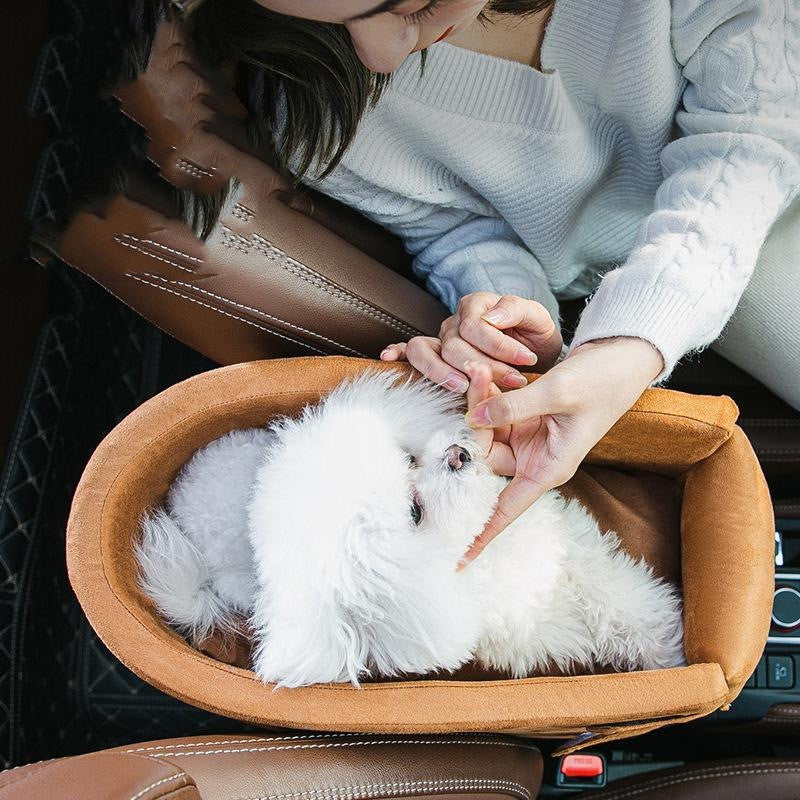 Velvet Dog Car Seat