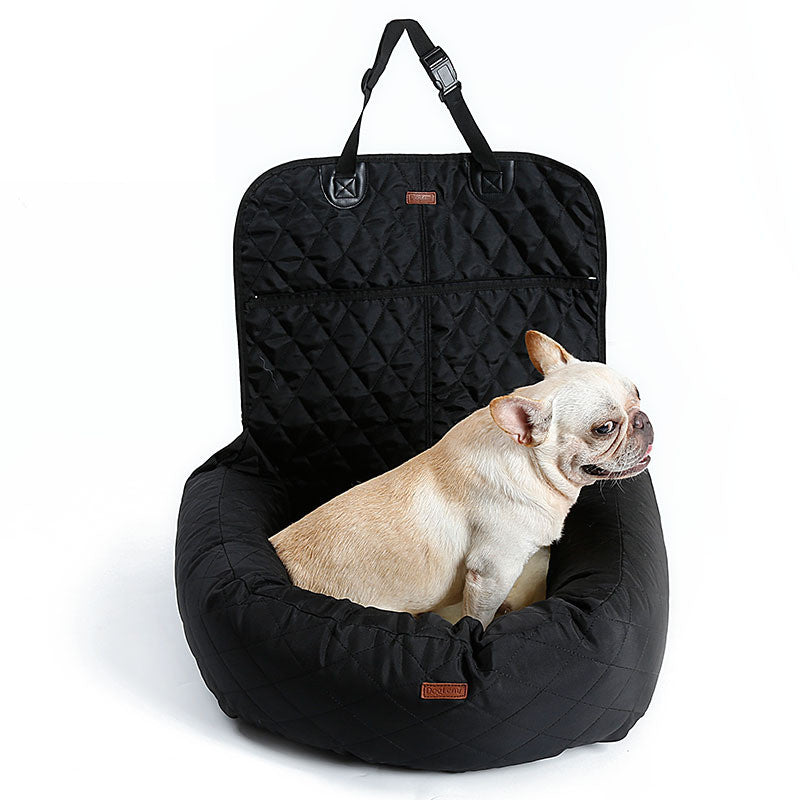 Oxford Plush Car Travel Pet Dog Bed