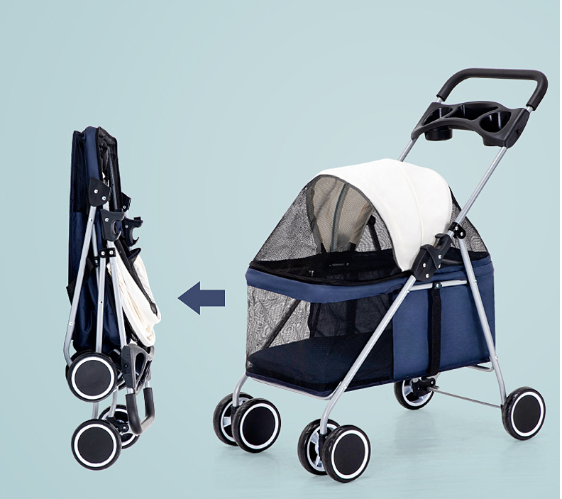 Pet stroller lightweight folding pram