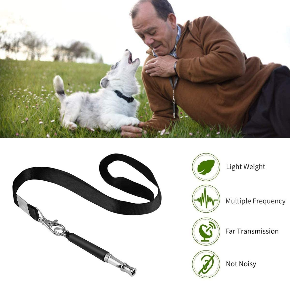 2pc Dog Training WHISTLE