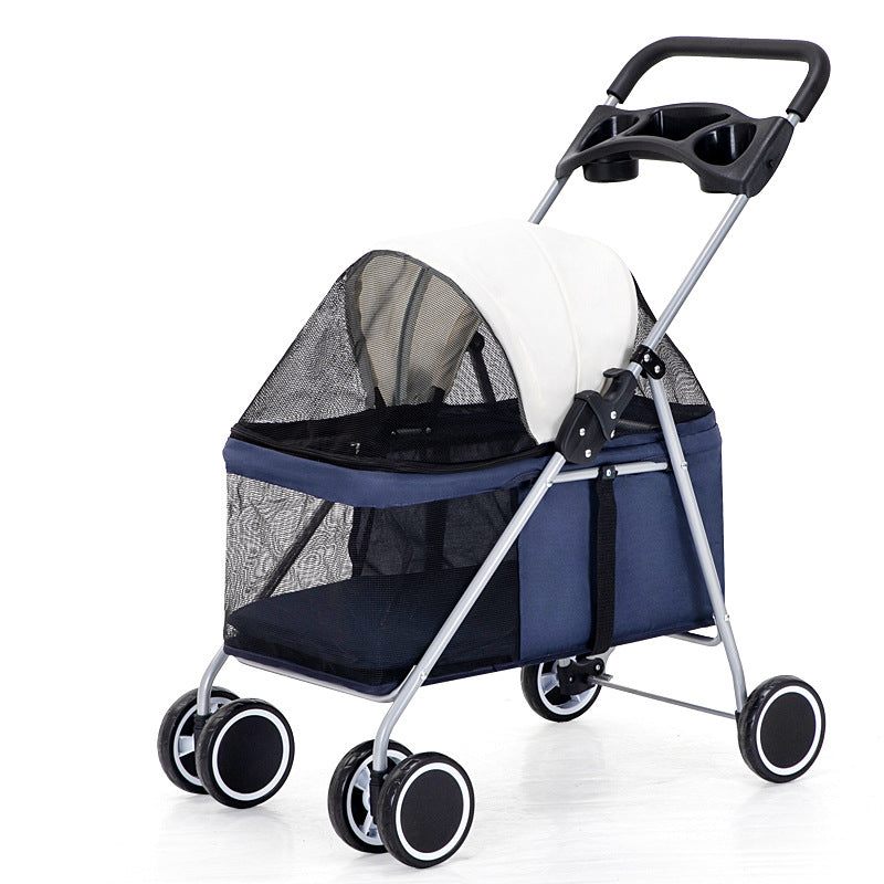 Pet stroller lightweight folding pram